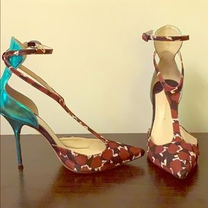 Sophia x J. Crew T-strap heels